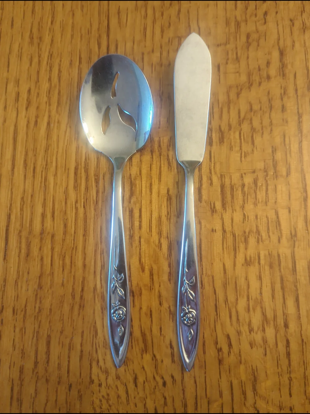 Oneida Community │My Rose │ Butter Knife │Jelly Server│Stainless Flatware
